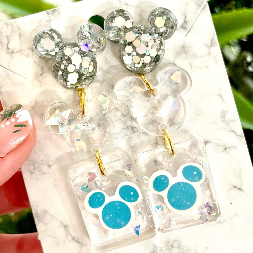 Mickey Mouse Acrylic Earrings